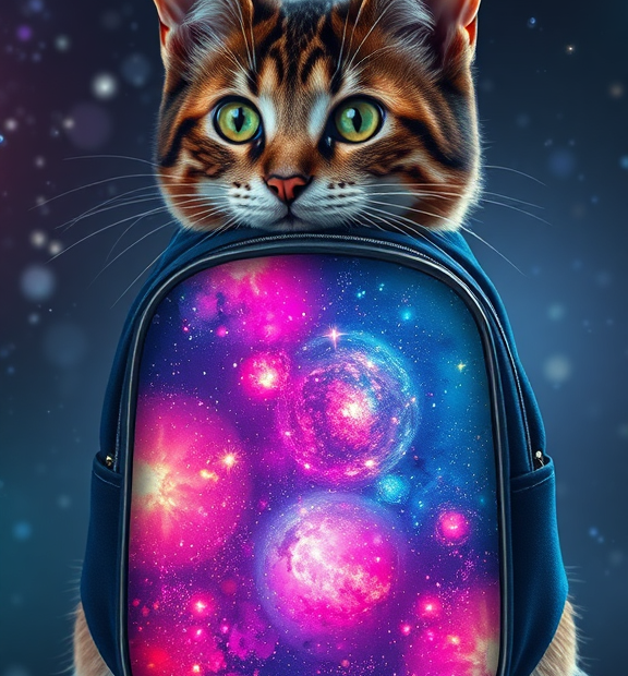 cat galaxy backpack