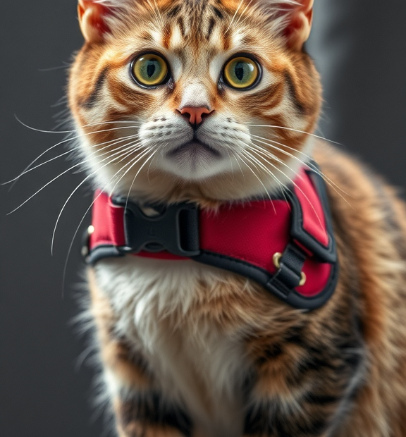 cat grooming harness