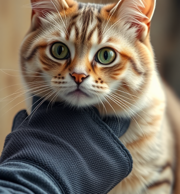 cat grooming mitt