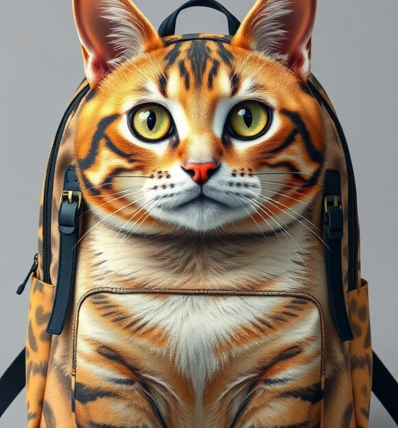 cat print backpack