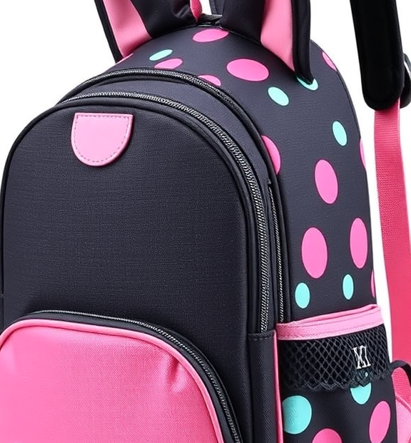 CCJPX 3PCS Cat Backpack for Girls, 16" Kids Bookbag and Lunch Box for Elementary School Toddle