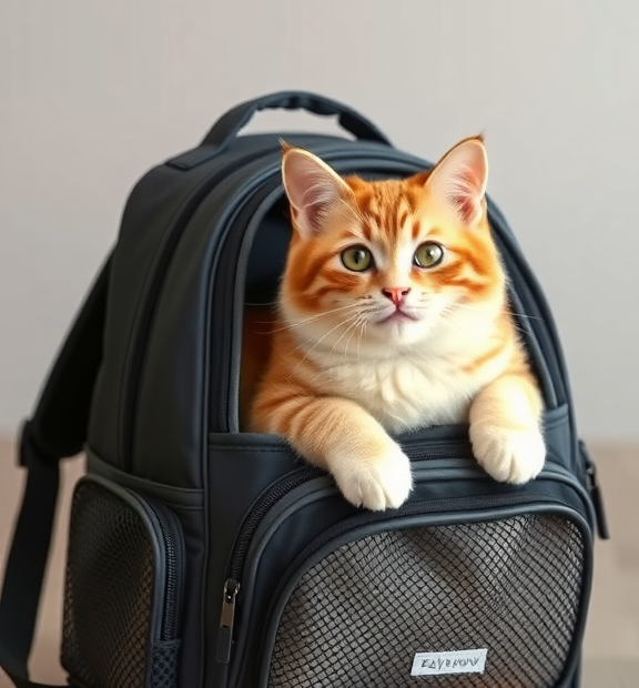 Falytemow Cat Carrier Backpack Small Pet Carrying Bag with Breathable Mesh Collapsible Waterpr