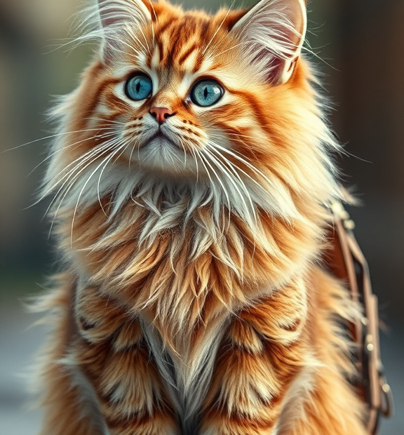 fluffy cat backpack