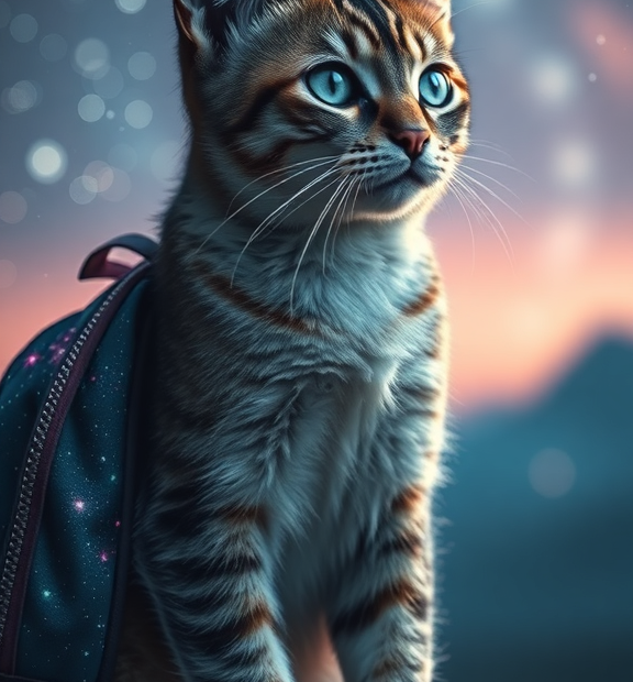 galaxy cat backpack