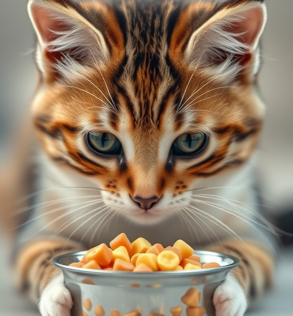 how long should cats eat kitten food