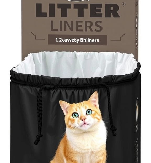 Jonny Cat Heavy Duty Litter Box Liners, Drawstring, 15 Count