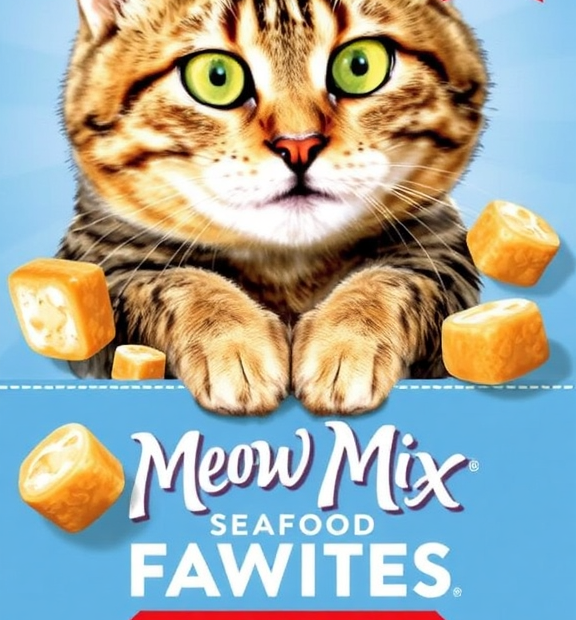Meow Mix Seafood Favorites Chunks in Gravy Wet Cat Food, 12 × 2.75 oz