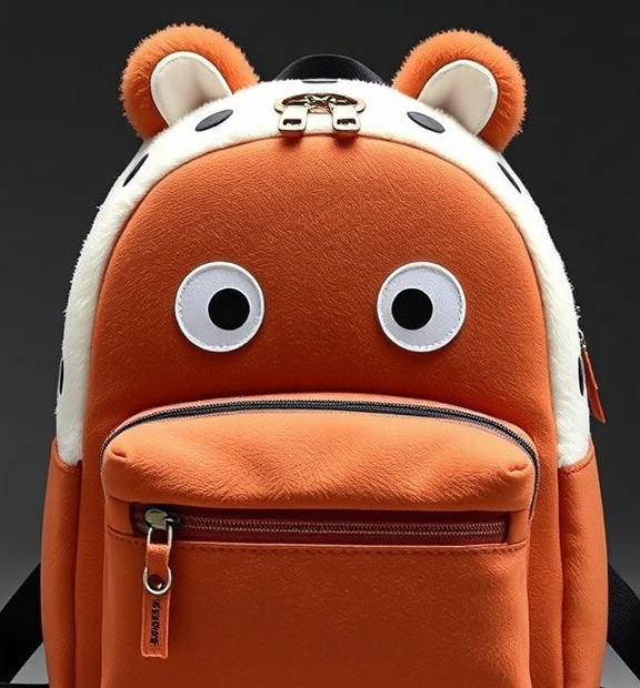 mibasies Toddler Backpacks for Girls 2-4: Plush Backpack -3D Animal Cartoon Mini Travel Bag -1