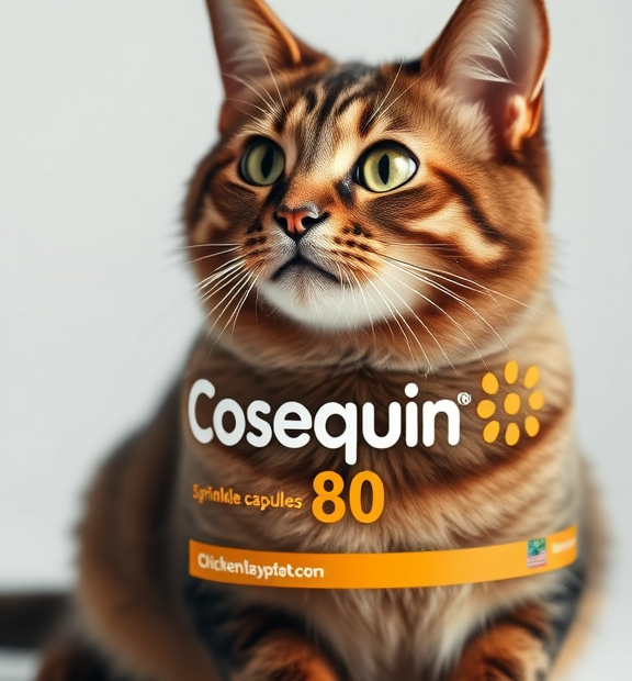 Nutramax Cosequin 80 Sprinkle Capsules for Cats – Chicken Flavor Studio Shots