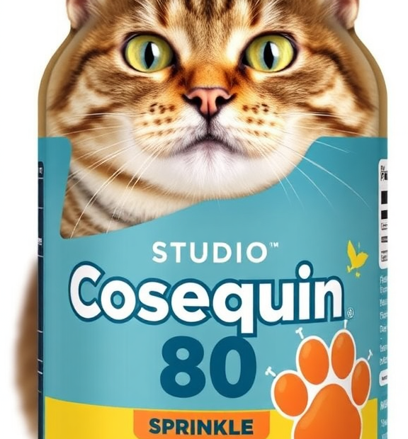 Nutramax Cosequin 80 Sprinkle Capsules for Cats – Studio Capsules Chicken Flavor & Cat Paw