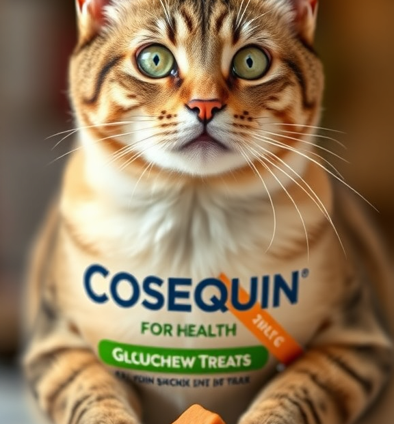 Nutramax Cosequin for Cats Joint Health – Glucosamine Dish Chew Treats