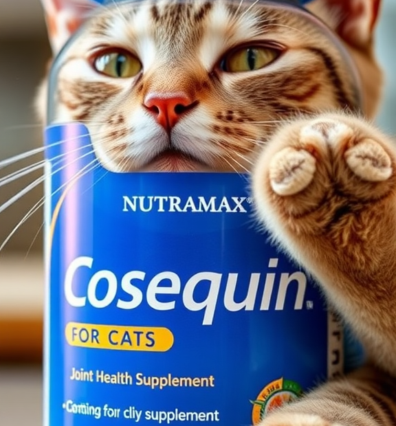 Nutramax Cosequin for Cats Joint Health Supplement, Contains Glucosamine for Cats | Cat Paw