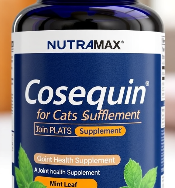Nutramax Cosequin for Cats Joint Health Supplement, Contains Glucosamine for Cats – Mint Leaf
