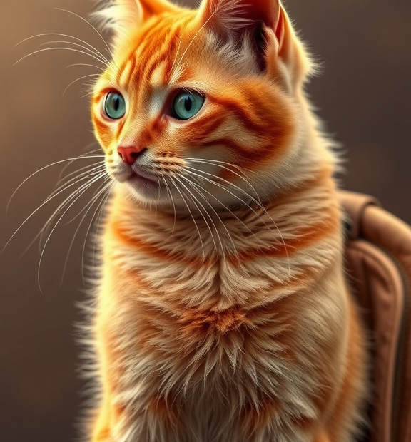 orange cat backpack