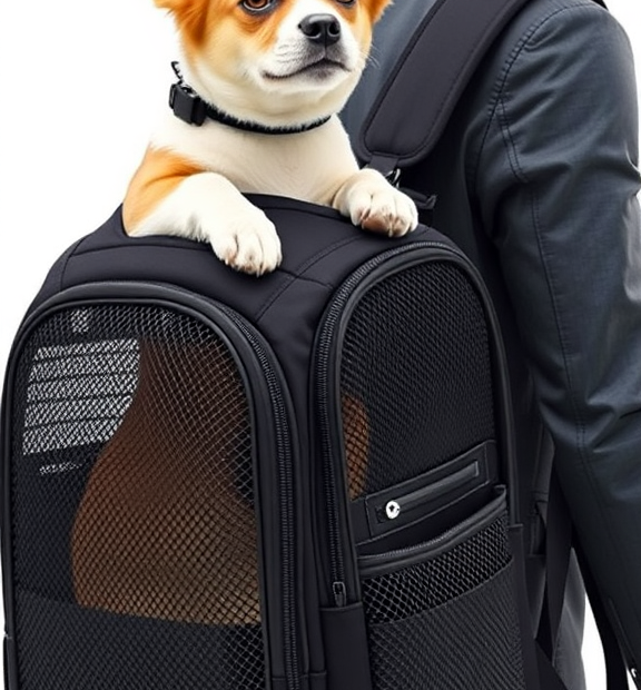 Pet Journey Expandable Dog & Cat Backpack Carrier â€“ Breathable Mesh, Shoulder Bag for Small Pe