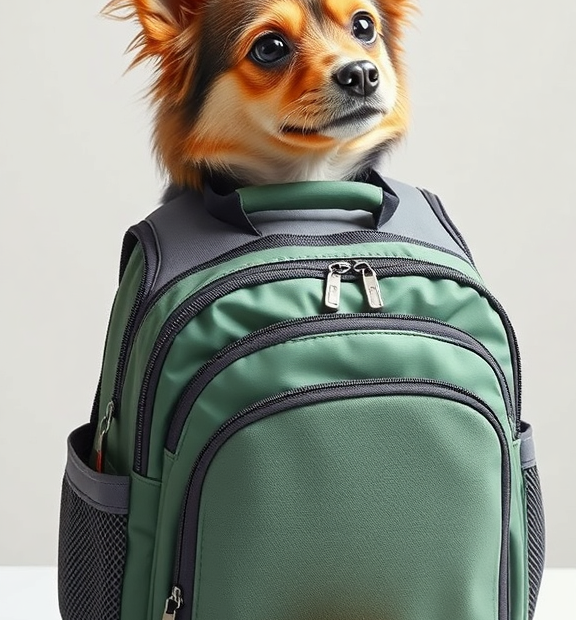 Petsfit Dog Backpack Carrier,Cat Backpacks Expandable with Great Ventilation,Fleece Mat,Perfec