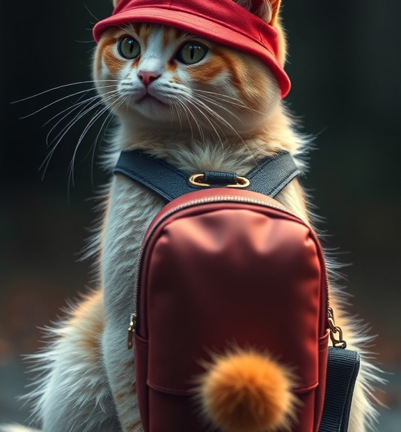 pokeball cat backpack