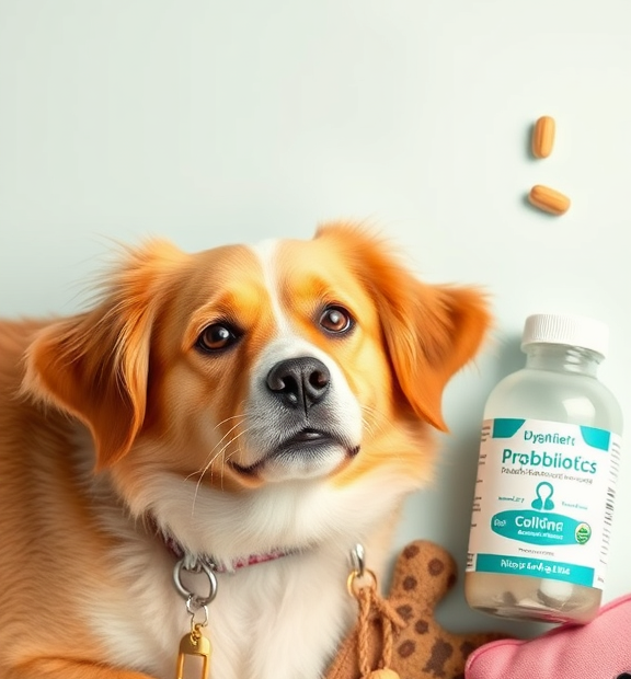 Probiotics for Dogs & Cats – Vet-Created Probiotic Flatlay with Tools