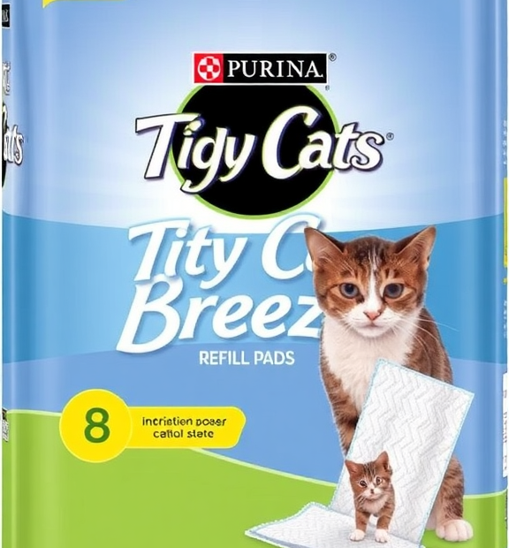 Purina Tidy Cats Breeze Cat Litter Pads Refill Pack, 8 Count