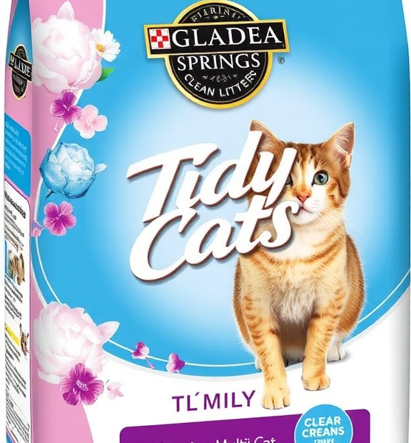 Purina Tidy Cats Clumping Multi Cat Litter, Glade Clear Springs, 38 lb