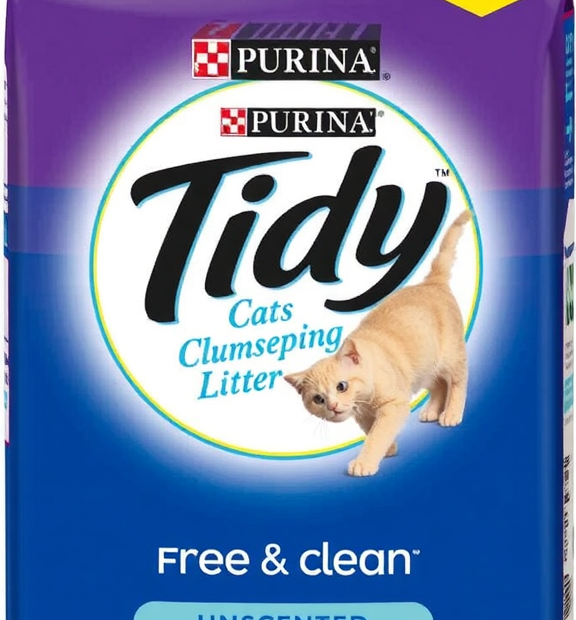 Purina Tidy Cats Free & Clean Unscented Clumping Litter, 38 lb
