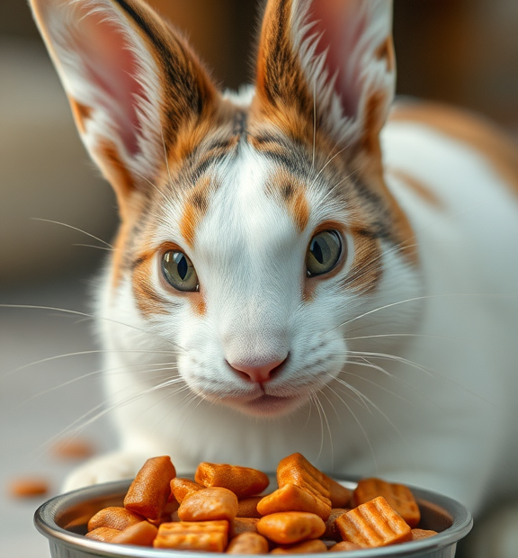 rabbit cat food