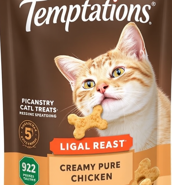 Temptations Creamy Puree Chicken Lickable Cat Treats, 24 × 0.42 oz