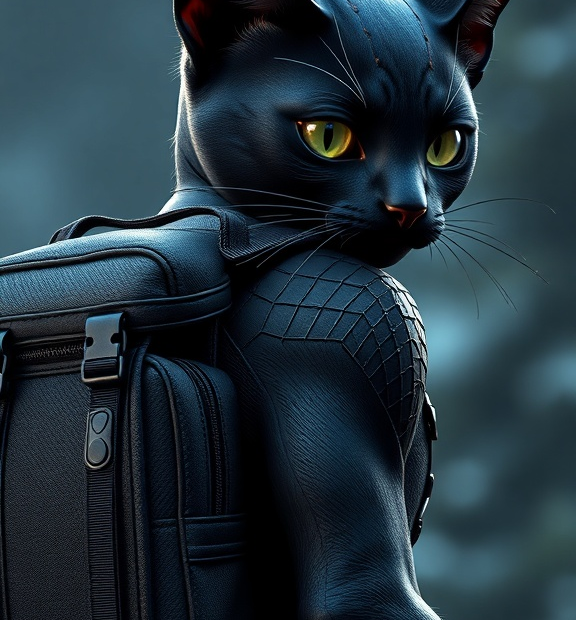 black cat marvel backpack