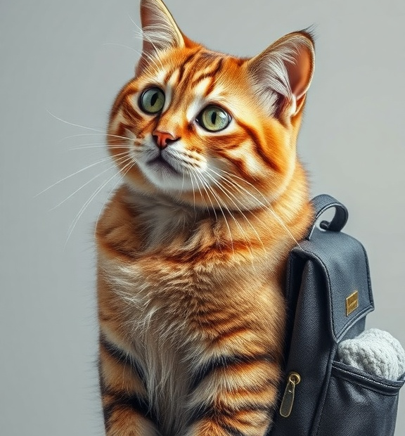 cat backpack aesthetic