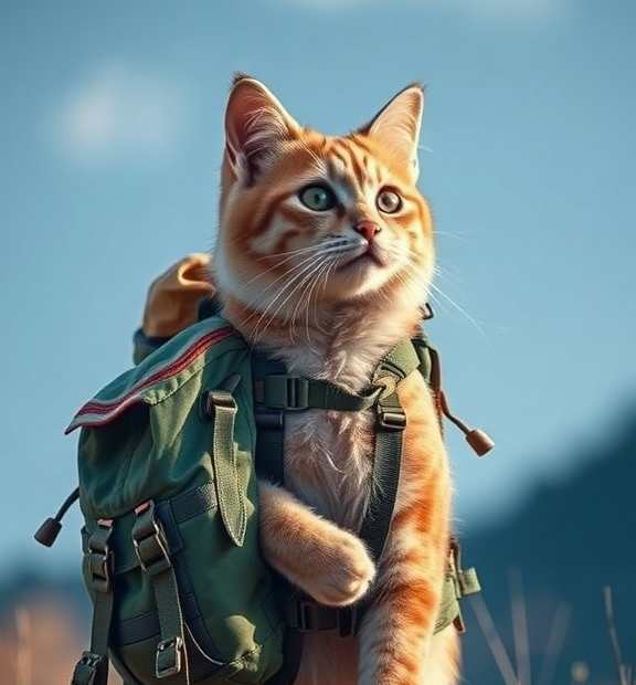cat backpack hiking