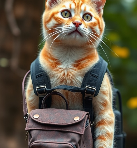 cat backpack outfit