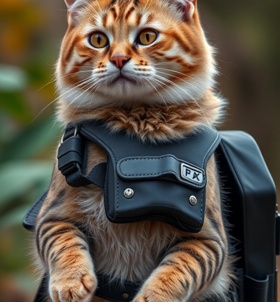 cat backpack video
