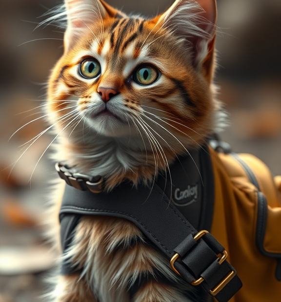 cat with a backpack