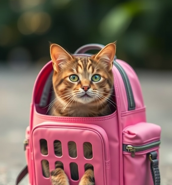 pink cat carrier backpack