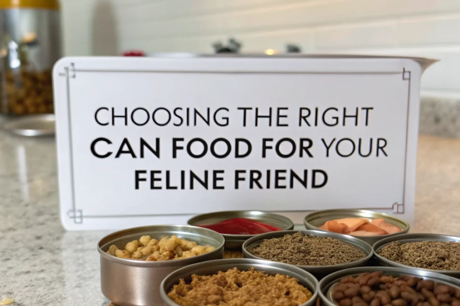 Choosing the Right Can Cat Food for Your Feline Friend