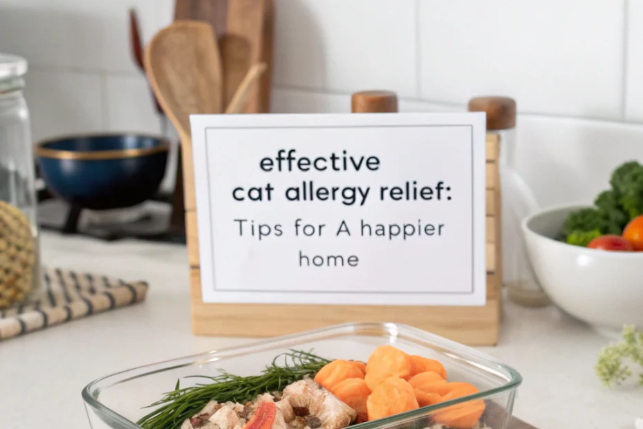 Effective Cat Allergy Relief: Tips for a Happier Home