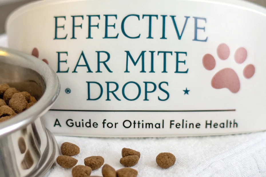 Effective Ear Mite Drops: A Guide for Optimal Feline Health