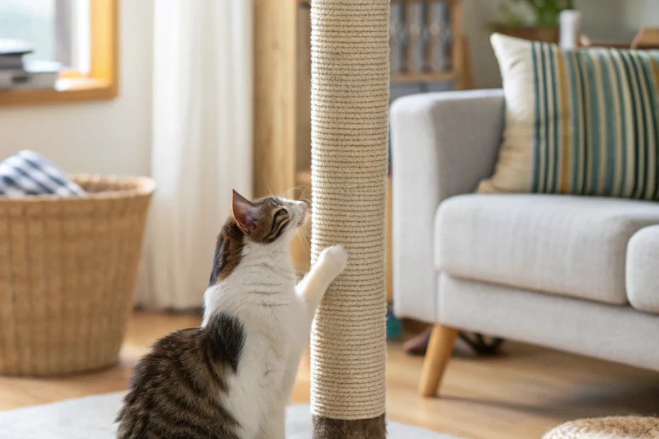 How a Large Cat Scratching Post Enhances Your Feline's Wellbeing