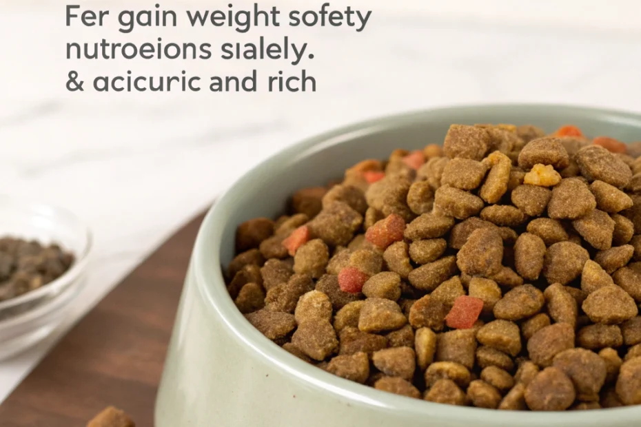 Choosing the Right Cat Food to Put on Weight Safely