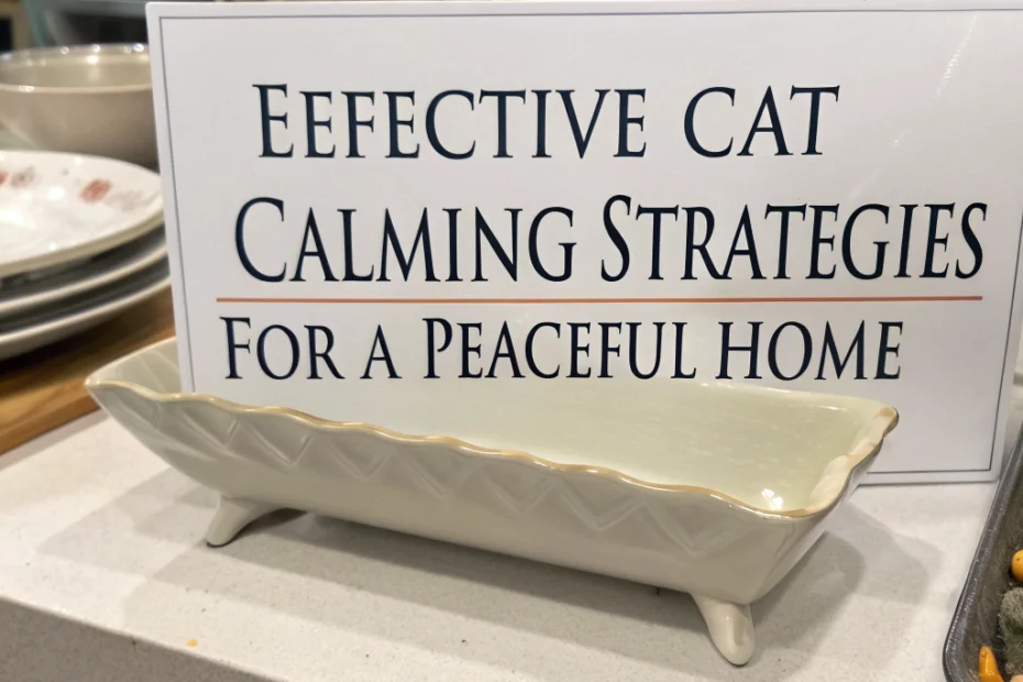 Effective Cat Calming Strategies for a Peaceful Home