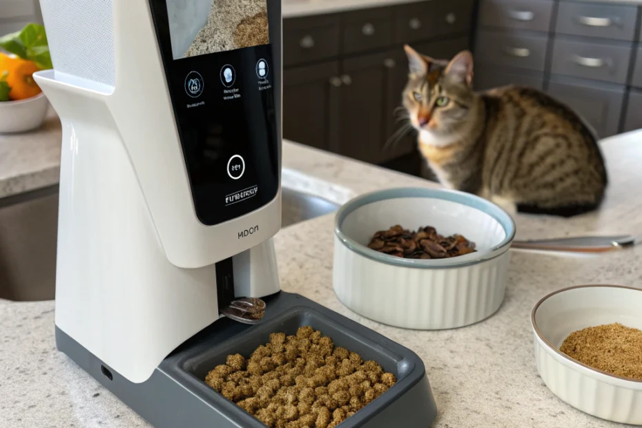 Elevate Mealtime with a Smart Cat Feeding Station