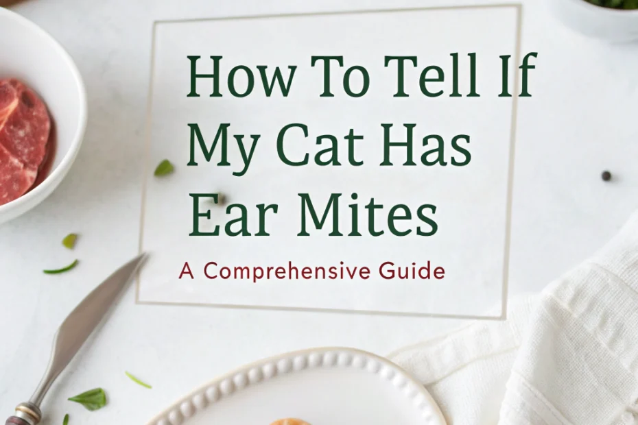 How to Tell if My Cat Has Ear Mites: A Comprehensive Guide