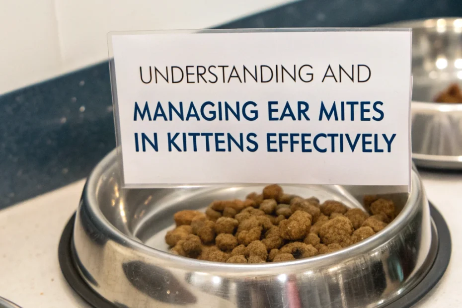 Understanding and Managing Ear Mites in Kittens Effectively