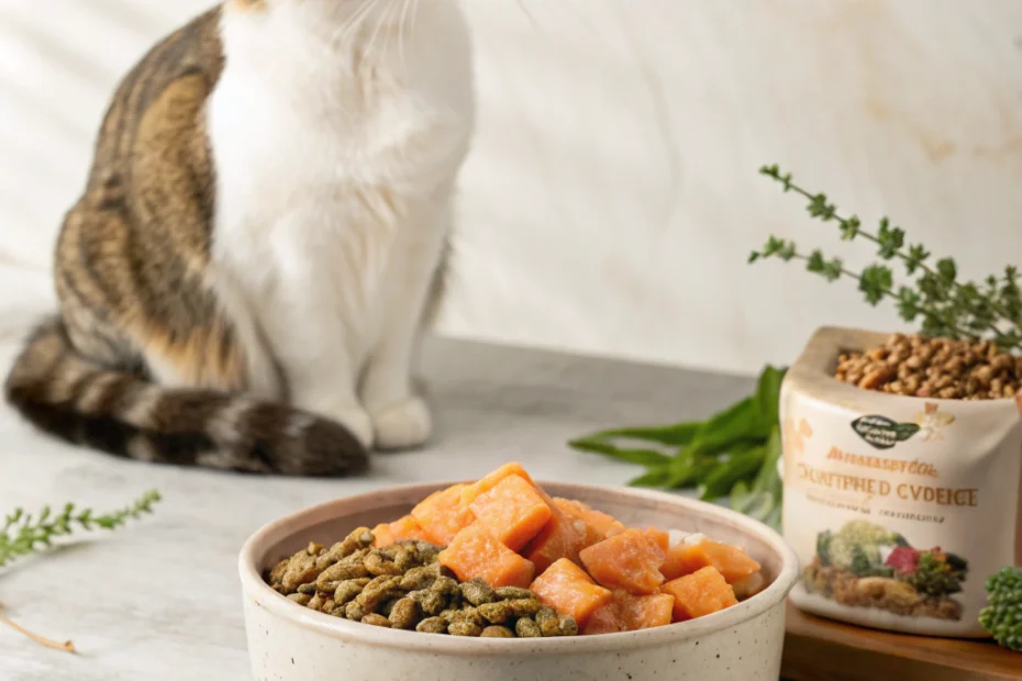 Merrick Purrfect Bistro Grain Free Natural Dry Cat Food For Adult Cats, Real Chicken And Sweet Potato Recipe - 12 lb. Bag Overview